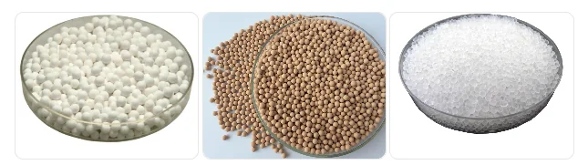 activated alumina vs. molecular sieves vs. silica gel